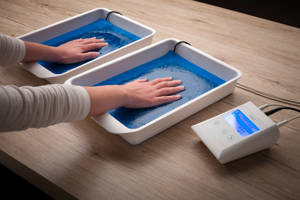 Treatment of sweating hands - Saalio® Iontophoresis Device, Saalmann medical GmbH